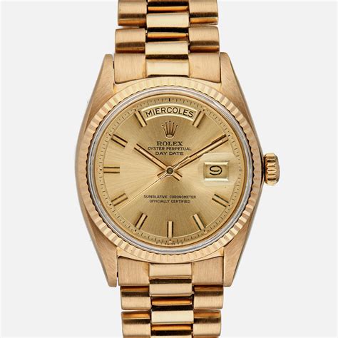 rolex day date gold 1970|vintage Rolex watches 1970s.